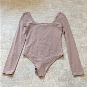 Aritzia Babaton Contour Bodysuit in Beige